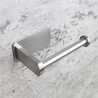 Self Adhesive Toilet Paper Holder for Bathroom Stick on Wall Stainless Steel (3)