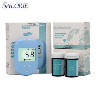 Blood Glucose Meter Glucometer Kit Blood Sugar Monitor 50pcs Test Strips Lancets Blood Sugar Monitor