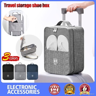 【SPOT】✚☍☁Travel Three Layers Shoe Organizer Shoe Bag Storage Bag For 3 Pairs Of Shoes Can Hung On Th (1)