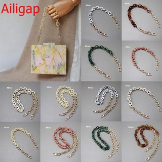 Ailigap Women New fashion all-match acrylic retro handmade shoulder strap bag chain