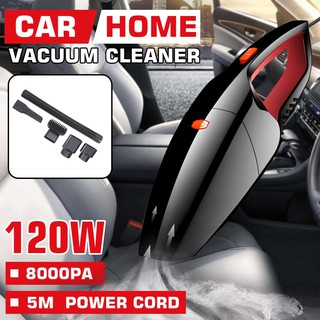 120W 8000pa Powerful Car Vacuum Cleaner High Suction For Car Wet/Dry dual-use Vacuum Cleaner Handhel