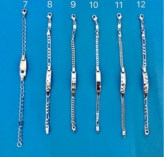 [Maii] Whitegold silver bracelet for little boy kids jewelry (3)
