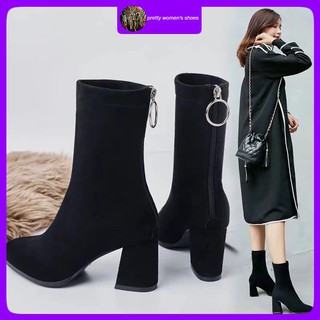 [Hot Sale] Korean women's boots autumn and winter high heels (1)