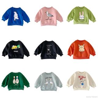 Winter Baby Girl Boy Outerwear Cartoon Animal Print Casual Long Sleeve Sweatshirt Kids Thicken Coat (7)