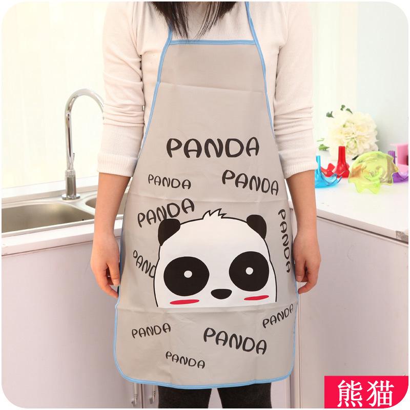 Cute Panda Print Apron (6)