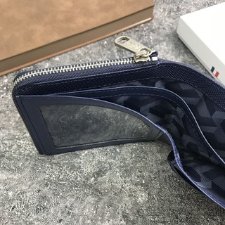 LACOSTE 100% authentic, men's zipper short wallet, fashion wallet, card holder, leather wallet (7)