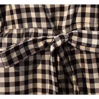 Korean two-piece suit high waist loose lattice suspender Jumpsuit wide leg shorts spring and summer (8)
