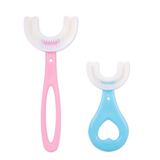 360 Degrees kid's U-shaped Toothbrush Toddler Baby 2-6-12 Years Old Children's Soft U-shaped Brushing (1)