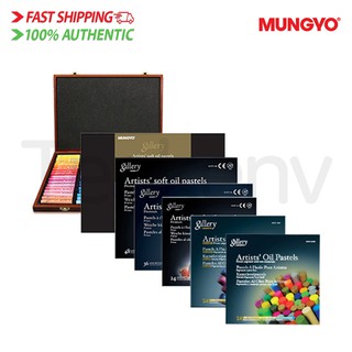 [Mungyo] Gallery Artists' Soft Oil Pastels Set of 24(Metallic) / 24(Fluorescent) / 24(Premium) / 36 / 48 / 72 / 72(Wood Box) (1)