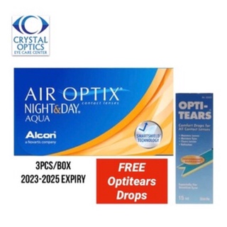 Air Optix Night and Day CLEAR Contacts (3prs/Box)