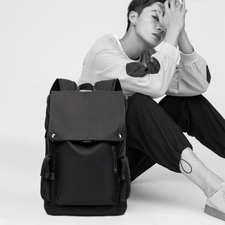 BOSTANTEN New Male Trend Korean Backpack Simple Waterproof Casual Nylon Large Capacity Travel Bag (3)
