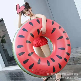 120cm Big Watermelon Swimming Inflatable Ring Adult Floater