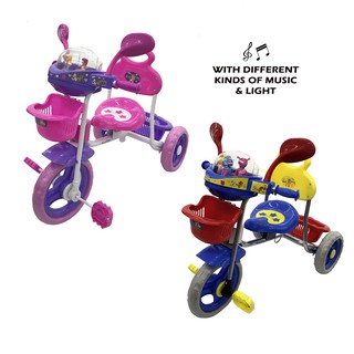 Moonbaby MB-3304 Single Baby Tricycle with Music and Light