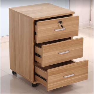 KRUZO Minimalist Home/Office 3 Drawer File Cabinet 40cm (15.7 in) x 40cm (15.7 in) x 60cm