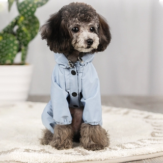 Pet Dog Raincoat Puppy Clothes Hooded Waterproof Clothes Dog Rain Coat Pets Supplies (3)