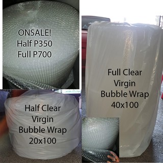 bubble wrap half roll 20x100