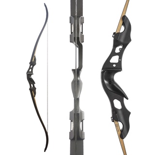 Black Hunter Metal Recurve Bow 20-55 Lbs. Powerful Hunting Archery Recurve Bow Archery Take Down The
