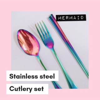 Colored Stainless Steel Cutlery Sets (2)