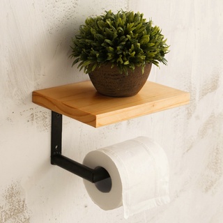 Nordic Toilet Solid Wood Tissue Holder Toilet Paper Holder Creative Retro Bathroom Roll Holder Rest