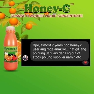 Honey C Syrup 500ml Orange Flavor