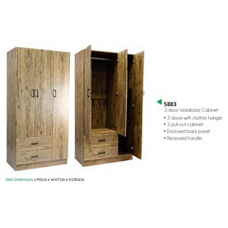 3-door Wardrobe Cabinet 5883 cod available