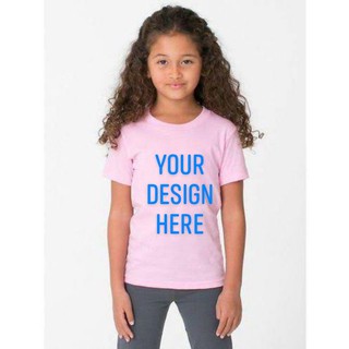 Personalize/Plain black, white, pink shirt for kids unisex (cotton spandex) (4)