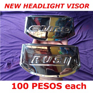 EURO 125 / 150 and RUSI 125 Headlight Visor Stainless, Shorpet