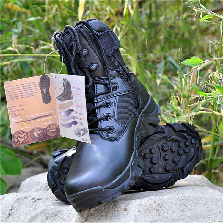 Hot Sale Men Sport Army Tactical Boots Desert Outdoor Hiking Leather Boots (1)
