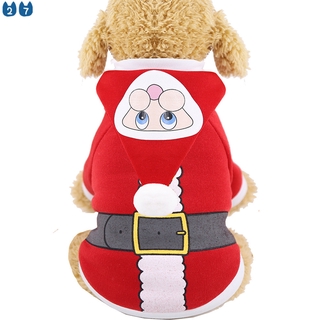 〖27 Pets〗Christmas Dog Clothes Red Coat Pattern Dog Pet Dog Tree Winter Christmas Clothes Cute Coat (6)