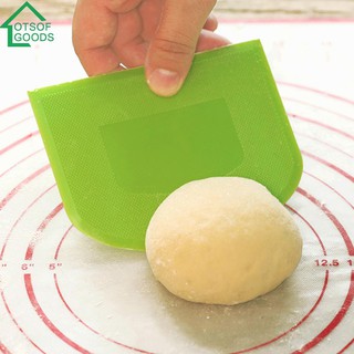 Plastic Cake Cream Spatula Dough Cutter Butter Batter Scraper Baking Tool (2)