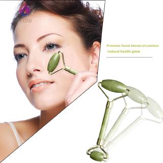Yaleღ Natural Facial Beauty Massage Tool Jade Roller Face Thin Massager Relaxation