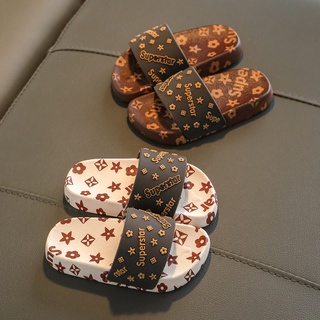 Cute Printed Boys and Girls Soft-soled Non-slip Slippers