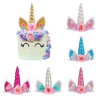 Unicorn Cake Topper Birthday Party Cupcake Party Decoration Unicorn Theme (1)