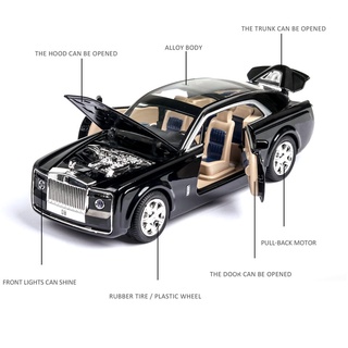 ☫△☬1:24 Rolls Royce car model metal model car alloy die-casting car children's toy gift collectible