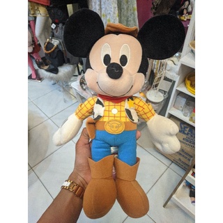 mickey mouse in woody costume