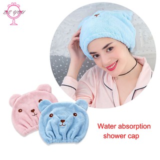 Soft Thicken Hair Turban Quickly Dry Hat Wrapped Towel Bathing Cap Hair Shower Cap