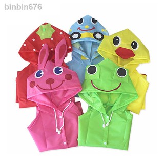 Rain Gear❉▩✖Raincoat Children Cartoon Rain Coat Kids Rainwear Cute Baby Funny Animal Waterproof Rain