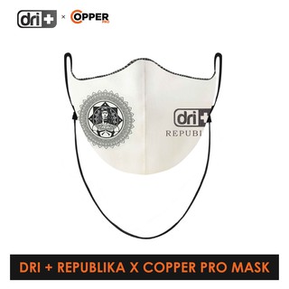 Burlington Men's Copper Pro Face Mask X Dri Plus Republika 1 pc CPMREBUPLIKA1