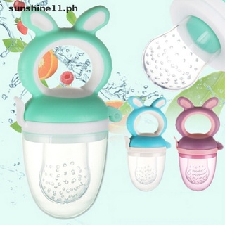 【sunshine11】 Teether silicone pacifier fruit feeder food nibbler feeder soother nipple [PH]