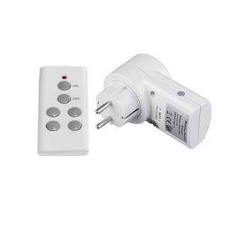 0806* 1 Wireless Remote Control Power Outlet Light Switch Socket 1 Remote EU Plug