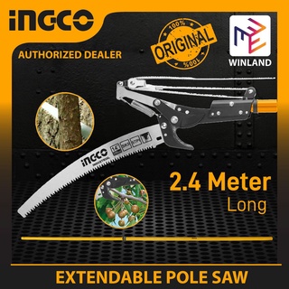 FREE SHIPPING! INGCO Extendable Branch Pruning Saw Shear w/ Pole Tree Grass Cutter Trimmer *WINLAND*