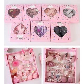 ❈18 Pcs/box (with box) Gift Set Children Hair Accessories Korean Princess Girls
