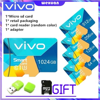 【Ready stock】Vivo 100MB/S High Speed Memory Micro SD Card XC Microsd Mobile TF Card C10 1024GB 512GB 256GB 128GB 64GB 32GB 16GB Memory Card Mobile Phone