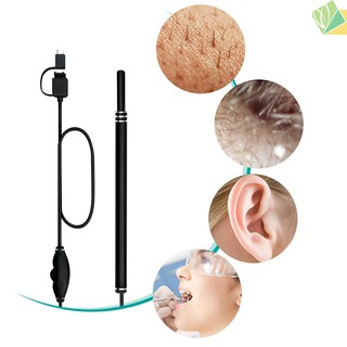 3 in 1 USB HD Visual Endoscope Earpick Ear Spoon Camera USB Health Care Tool Ear Pick Wax Remover Cleaner Scope Endoscope Camera Otoscope Borescope