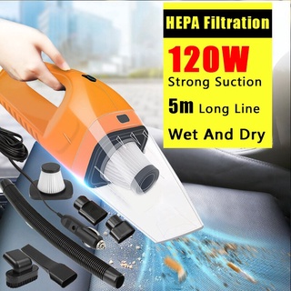 3000PA Portable Car Vacuum Dirt Cleaner High Power Handheld Vehicle Auto Home 12V 120W Dust Cleaner