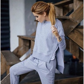A826 U.S. Style Cotton Sporty Terno / Long Sleeve and Jogger Pants