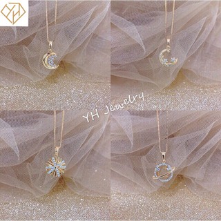 【YH】10k rose gold plated pendant necklace Accessories for women
