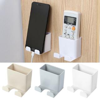 Wall Mounted Organizer Storage Box Remote Control Case Mobile Phone Plug Holder Stand