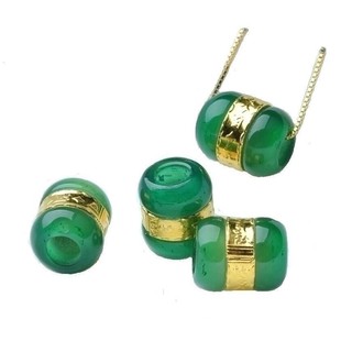 Jewellery 999 Pure Gold Lucky Pendants Wrap Hetian Jade (1)