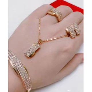 14k Bangkok ROSE Gold Jewelry Set With Box